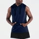 thumbnail image 1 of Blusa sin mangas con capucha de verano para hombre, informal, de moda, de color liso, con capucha, sin mangas, para hombre, 1 of 8