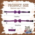 thumbnail image 2 of Mumup 2 Pcs Red Cat Collar for Boy Girl Cats Breakaway Cat Collars with Bell Cute Christmas Kitten Bow Tie Collar Adjustable Small Puppy Safety Collar Solid Color Plaid Pet Collar, 2 of 7