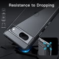 thumbnail image 2 of JETech Case for Google Pixel 7a 6.1-Inch 2023, Non-Yellowing Shockproof Bumper Protective Phone Cover, Anti-Scratch Hard PC Back (Black), 2 of 6