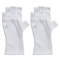 thumbnail image 6 of 2 Pairs Cotton Moisturizing Gloves for Dry Hands Fingerless Soothing Hydrating Touchscreen Gloves for Spa Men Women, 6 of 8
