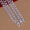 thumbnail image 2 of RSAMD cute gift 925 Silver fashion NOBLE women men 8MM chain classic Necklace JEWELRY-8MM 24inches, 2 of 5