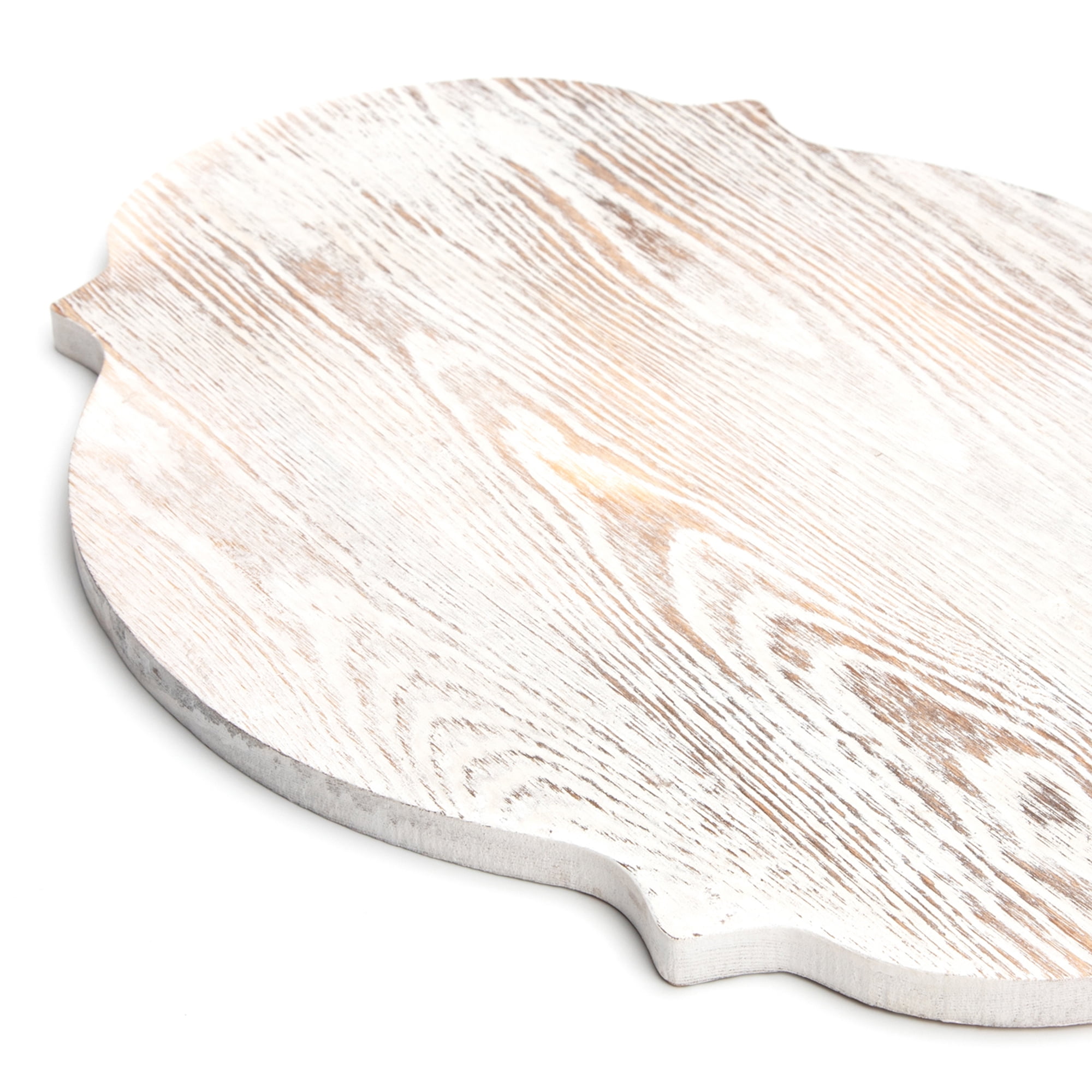 (3 pack) Cousin DIY Rustic Wood Large Scrolled Edge Plaque Sign, White Wash, 12 in x 16 in