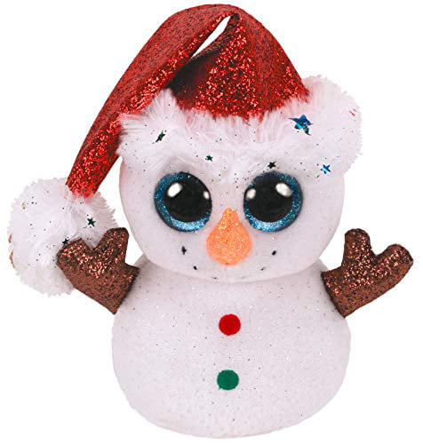 Licensed New Ty Beanie Boos Christmas Nester 6” Owl Small Glitter Eye 