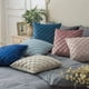 thumbnail image 5 of Funda de almohada de rejilla cuadrada bordada de terciopelo de color sólido, funda de cojín de sofá de terciopelo de modelo liviano para habitación, 5 of 6