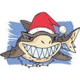 thumbnail image 2 of CafePress - Christmas Shark Area Rug - 3'x5' Decorative Area Rug, Fabric Throw Rug, 2 of 5
