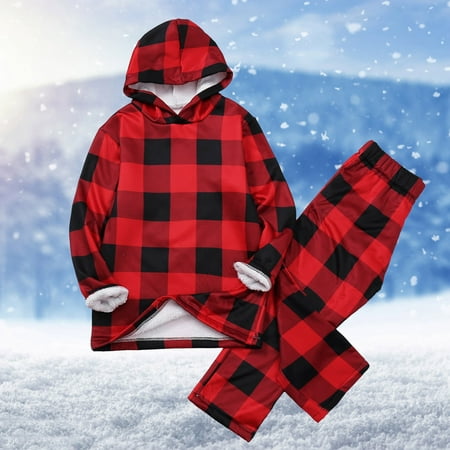 

Steady Boys Pajamas Family Christmas Outfits Matching Sets Party Pajamas Family Xmas Raglan Shirt Holiday Loungewear