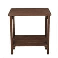 thumbnail image 6 of Xukmct 2 Tier Wood Side Table for Home, Garden, Office, Light Brown, 6 of 7
