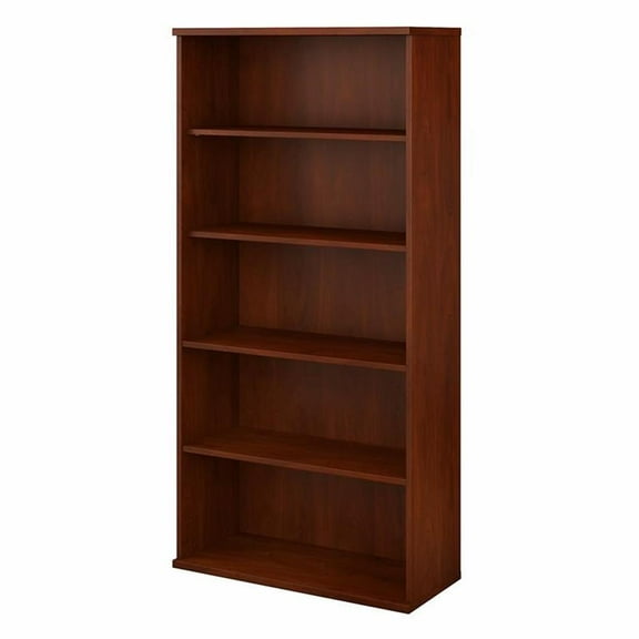 Pemberly Row 5 Shelf Bookcase in Hansen Cherry - Engineered Wood