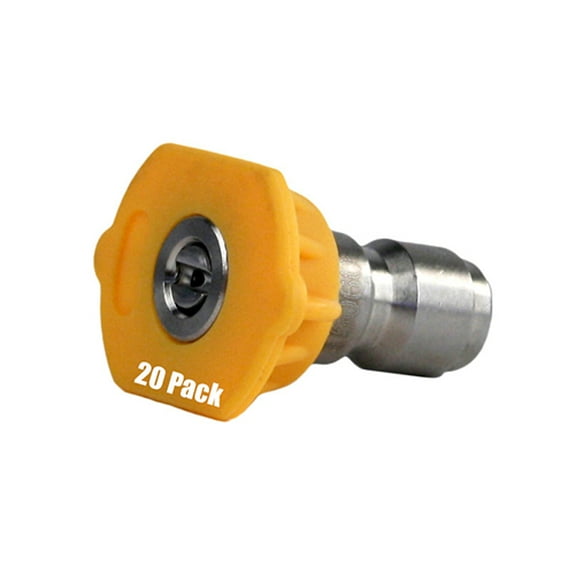 20 Pack Erie Tools Pressure Washer 1/4" Quick Connect 15 Degree 6.0 Nozzles