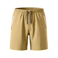thumbnail image 3 of LILIYA Men's Athletic Running Shorts Gym Workout Lightweight Quick Dry Short Sports Basketball Tennis Drawstring Mesh Shorts with Zipper Pockets, 3 of 5