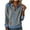 #209-Gray, variant on ICHUANYI Women's Denim Patchwork Sweatshirts, Long Sleeve Denim Lapel V Neck Zipper Closure Pullover Tops,Casual Sweatshirt Top