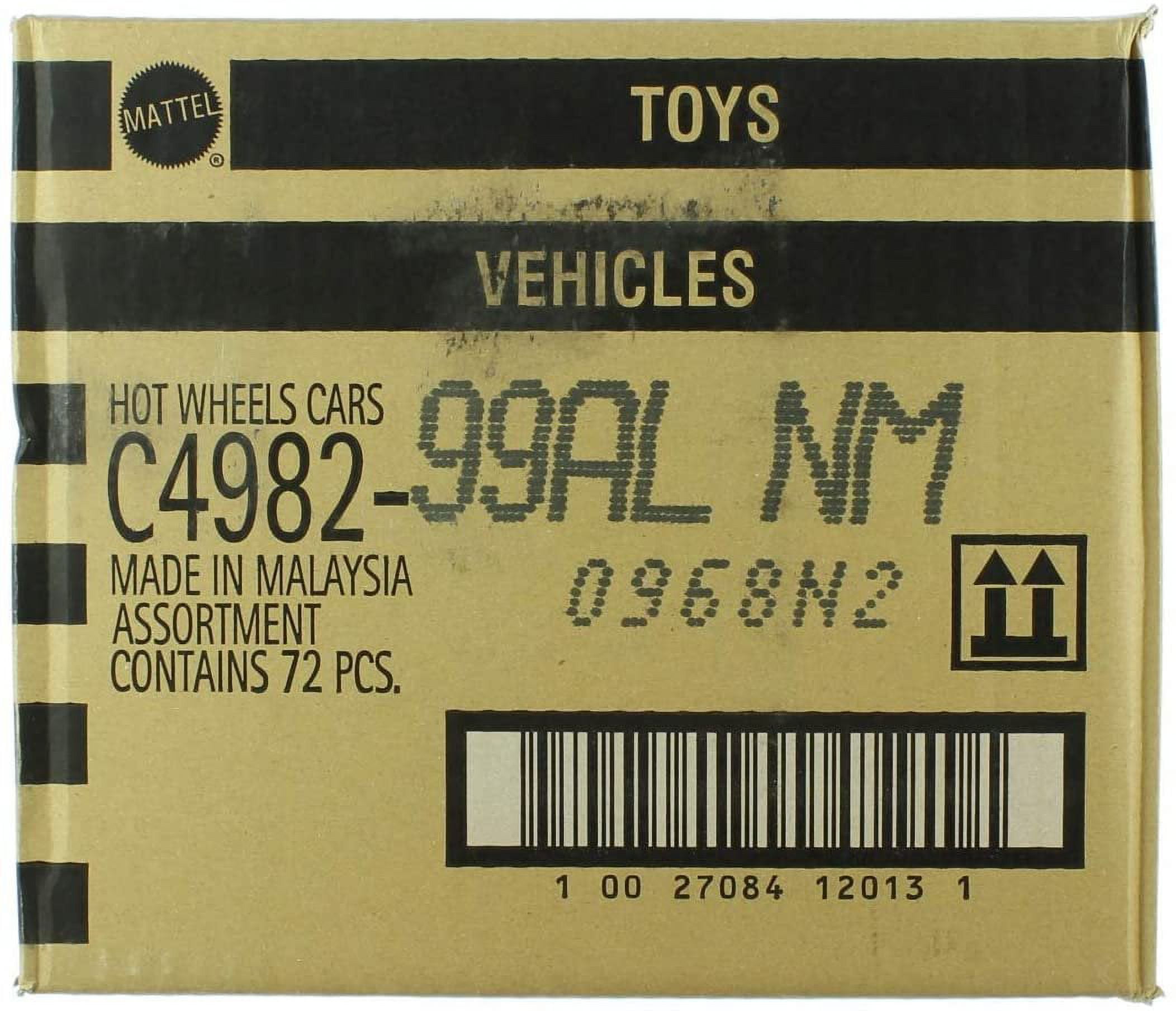 Mattel Hot Wheels caja con 72 autos de juguete fundidos a presión básicos,  al azar