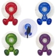 thumbnail image 1 of Soporte para cepillo de dientes con ventosa, 4 piezas, soporte para cepillo de dientes de pared, soporte para cepillo de dientes antibacteriano para baño (azul, verde, rojo y morado), 1 of 5