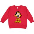 thumbnail image 2 of Inktastic Big Sister Superhero Toddler Sweatshirt, 2 of 4