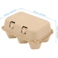 thumbnail image 2 of Paquete de 50 cajas de huevos vacías a granel, 6 unidades de fibra de pulpa para huevos, contenedores de almacenamiento para la familia, granja, 2 of 4