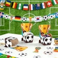 thumbnail image 4 of Diceymbol 10Pcs Soccer Party Favors Treat Boxes Birthday Party Decorations Boxes Soccer Fan Gifts 4In Square Candy Boxes for Game Day Party Treat Use, 4 of 7