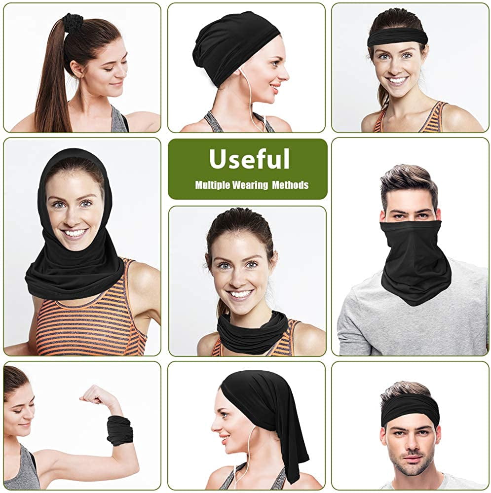 Thin Breathable Neck Gaiter Face Mask Sun UV Protection Balaclava Bandana Scarf