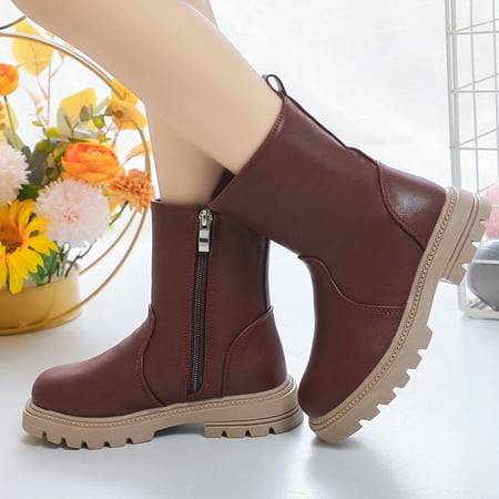 

TOWED22 Toddler Girls Boots Delicate Booties Baby Girls Shoes Soft Warming Boots Toddler Snow Boys Baby Shoes Anti Slip Shoes for Activity A