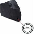 thumbnail image 2 of Fundas para motocicletas Funda impermeable para motocicleta, resistente al frío y a la intemperie, 190T, color negro, protege del polvo - L 220 x 95 x 110 cm, 2 of 5