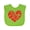 Apple Green, variant on Inktastic All You Need is Love Red Heart Shape Boys or Girls Baby Bib