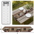 thumbnail image 3 of Lodge Bear Cabin Table Runner Linen Burlap Table Runner 72 Inches Long Vintage Brown Buffalo Plaid Boho Dresser Scarves for Kitchen Island Coffee Dining Room Party Wedding Holiday Decoration 16"x72", 3 of 8