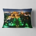 thumbnail image 2 of Designart Lighted Montreal City at Night - Cityscape Photo Throw Pillow - 12x20, 2 of 5