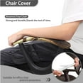 thumbnail image 4 of FKELYI Cross Elk Deer Print 2 Piece Office Chair Slipcovers with Armrest Covers Stretch Fabric Swivel Chair Cover for Computer Chair Armchair Washable Protector, 4 Pcs Set, 4 of 7