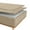 Beige, variant on Zip On Fitted Sheet Queen Size(60X80) - Includes 1 Bottom Fitted Base + 2 Zip Sheets - Fit's 18” In Deep Pocket - Zip Sheets Easy to Change - 600 TC Cotton Fitted Sheet - Navy Blue Color