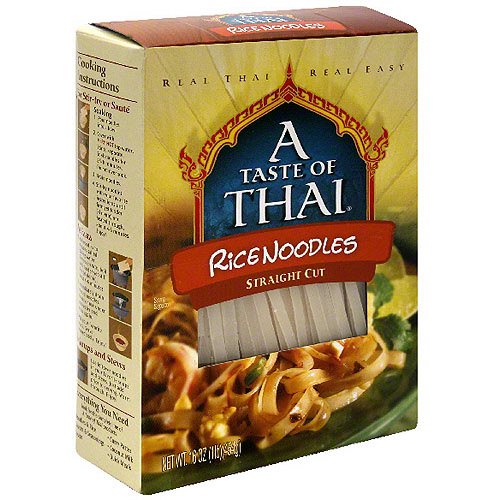 A Taste Of Thai Straight Cut Rice Noodles, 16 oz (Pack of 6) Walmart