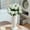 White, variant on 18 Heads Fake Roses Artificial Cemetery Flowers for Grave 14.57" , UV Resistant Fake Flower Bouquet Faux Silk Roses for Home Wedding Table Centerpiece Photography Props Spring Cemetery Decor