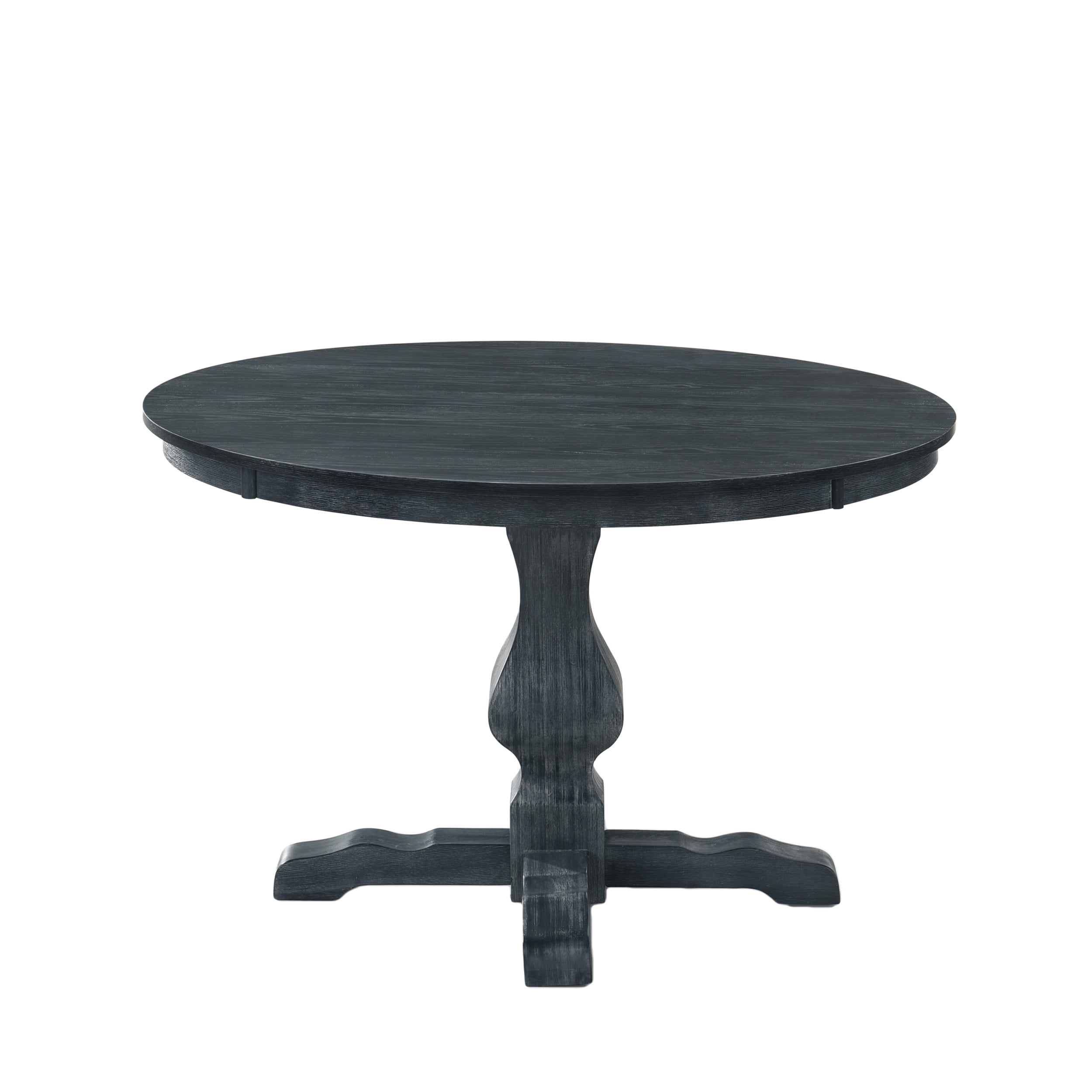 Noble House Merlene Wood Circular Dining Table, Gray