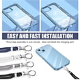 thumbnail image 2 of 4 Pieces Mobile Phone Case Neck Lanyard Universal Detachable Keys ID Cards Safety Adjustable Crossbody Hanging Strap Keys ID Card Rope, 2 of 7