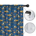 thumbnail image 4 of Blackout Kids Curtains,Cartoon Construction Vehicles Barriers Childrens Insulated Curtains Set Of 2,Bedroom Essentials,Toddler Room Decor 42"x54", 4 of 5