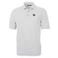thumbnail image 2 of Men's Cutter & Buck Gray Cincinnati Bearcats Big & Tall Team Logo Virtue Eco Pique Stripe Recycled Polo, 2 of 3