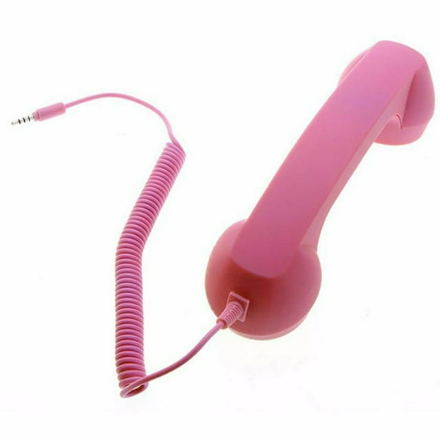MesaSe Combiné Téléphonique Rétro 3,5 mm pour Téléphone Mobile et Cellulaire avec Microphone