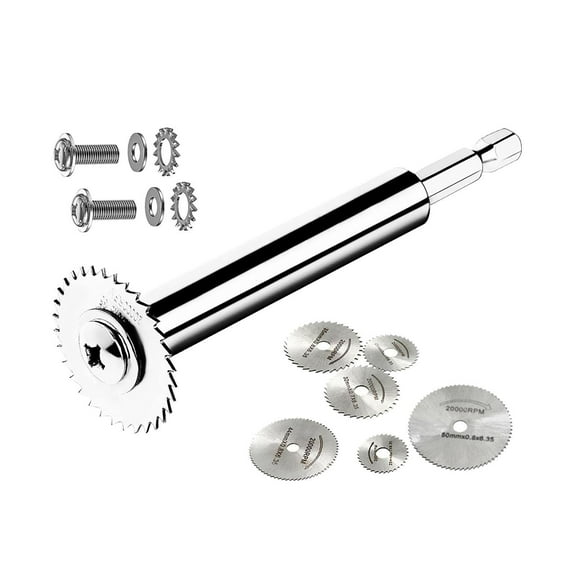 Gazechimp 1/4" Hex Shank with 6 Saw Blade for Rotary Drill Saw Accessories Replacement