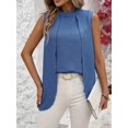 thumbnail image 4 of Womens Business Casual Tank Top Summer Sleeveless Outfits 2025 Spring Trendy Dressy Work Shirts Blue L, 4 of 9
