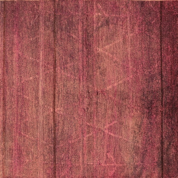 Ahgly Company Indoor Square Oriental Brown Industrial Area Rugs, 4' Square
