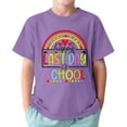 thumbnail image 1 of TAIAOJING T-Shirts Garçon Accrocheurs Lettre Imprimée Dessin Animé Manches Courtes Col Rond T-Shirts Décontractés Dernier Jour d'École pour Bébé à Adolescent Enfants Combinaison Durable Vêtements, 1 of 5