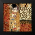 thumbnail image 2 of Klimt, Gustav 20x20 Black Modern Framed Museum Art Print Titled - Klimt Details-The Kiss, 2 of 5