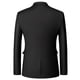 thumbnail image 2 of Allthemen Mens Business Wedding Notched Lapel Solid Color Slim-fit Two-button Three-piece Suit (Blazer and Pants and Vest) zhangyuxiang LED, 2 of 2
