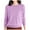 Light Purple, variant on Women's Wool Base Layer Crewneck Long Sleeve Shirt, for Travel & Hiking, Ultra-Fine Fabric, Lightweight, Breathable, Hand Wash or Dry Clean