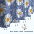 thumbnail image 6 of Blue Daisy Flower Pattern Shower Curtain 72"x84" ,Bathroom Decorative Shower Curtains Set with 12 Hooks,Modern Waterproof Washable Shower Curtain, 6 of 6