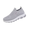 thumbnail image 2 of Women's Slip On Walking Shoes, Lightweight Breathable Mesh Sneakers, Comfortable Non-Slip Casual Tennis Shoes for All Day Wear, Supportive Loafers for Travel,39, 2 of 9
