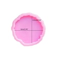 thumbnail image 5 of LICEWO Round Coaster Epoxy Resin Mold for Making Coaster Mould Irregular Edge Cup Mat, 5 of 9