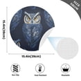 thumbnail image 5 of Round Grid Placemat ,One Sizex4, Round Placemat, PVC Plate Mat，15.4 Inch Non-Slip and Heat Resistant, Table Placemat, Dining Room Placemat Blue Owl, 5 of 7