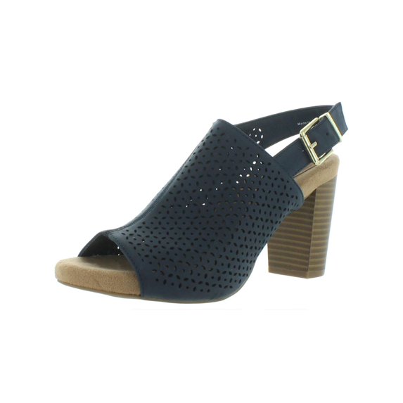 Giani Bernini Womens Jabril Faux Leather Sling Back Heel Sandals