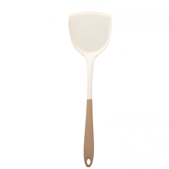 BPPEG Heat Resistant Silicone Turner,12.6In Solid Kitchen Spatula Flipper,Bpa Free Flexible and Thin Seamless Cooking Utensil for Flipping Egg,Pancake in Nonstick Cookware