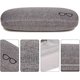 thumbnail image 2 of Estuche delgado de aluminio para gafas, estuche protector liviano para gafas con carcasa exterior de aluminio y cierre a presión oso de fresa Electrónica, 2 of 5