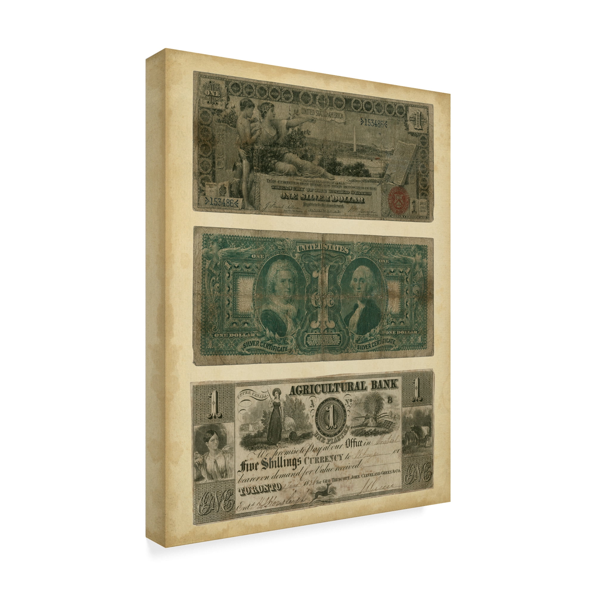 Trademark Fine Art 'Antique Currency V' Canvas Art by Vision Studio